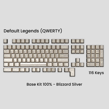 Awekeys Wild Ice Metal Keycaps Set