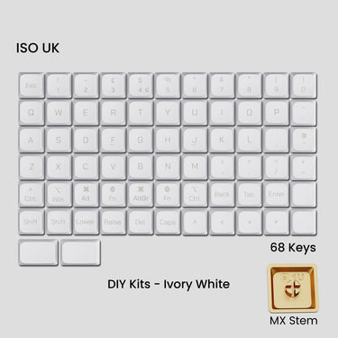 Awekeys Air Low-Profile Metal Keycaps