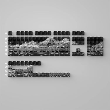 Topographic Mountain Keycaps
