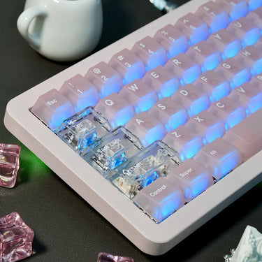 Translucent Peach Keycaps