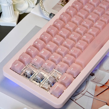 Translucent Peach Keycaps