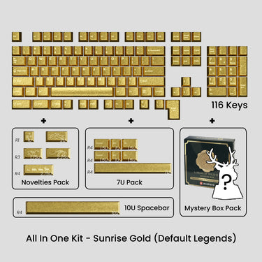 Awekeys Wild Ice Metal Keycaps Set