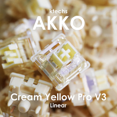 Akko Cream Yellow Pro V3 Linear Switches