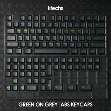 Green on Grey Keycap Set