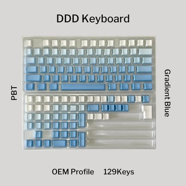 DDD Blue Gradient Sideprint Keycaps
