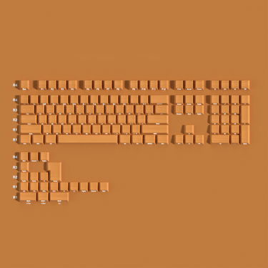 Yellow Wood Grain Keycaps