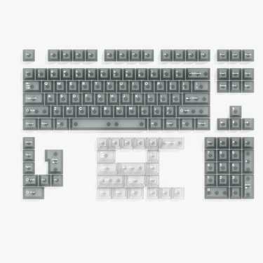 Translucent Dark Grey Keycaps