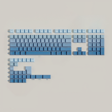 Fog Blue Shinethrough Keycaps