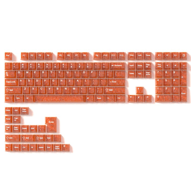 Orange Forged Carbon Fiber Style Keycaps