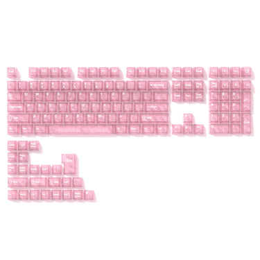 Pink Carbon Fiber Style Keycaps