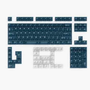Translucent Denim Blue Keycaps