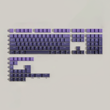 Violet Shinethrough Keycaps