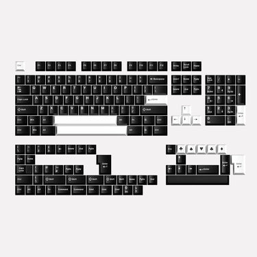 White On Black (WOB) Keycaps