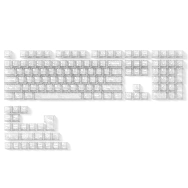 Clear Carbon Fiber Style Keycaps
