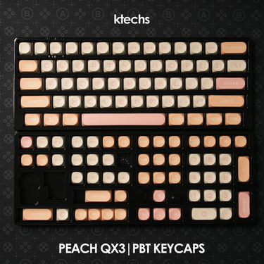 Peach QX3 Keycaps