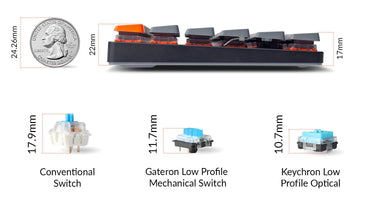 Keychron K3 Version 2 Ultra-Slim Wireless 75% Mechanical Keyboard
