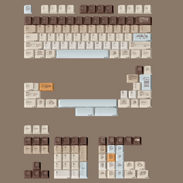 FBB Otter Coffee PBT Keycap Set
