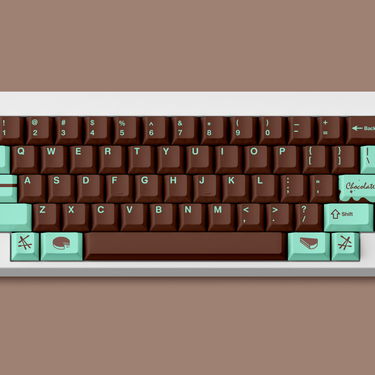 FBB Mint Chocolate PBT Keycap Set