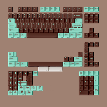 FBB Mint Chocolate PBT Keycap Set