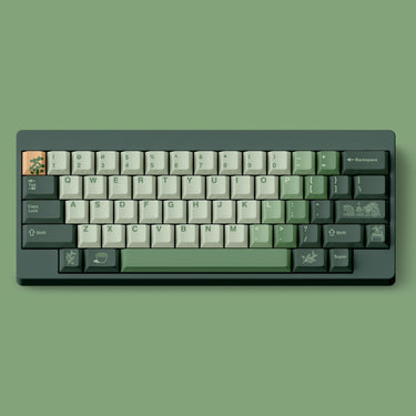 FBB Longjing Tea PBT Keycap Set