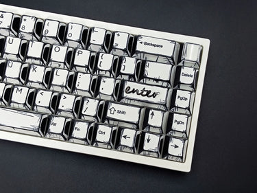Comic White Keycaps