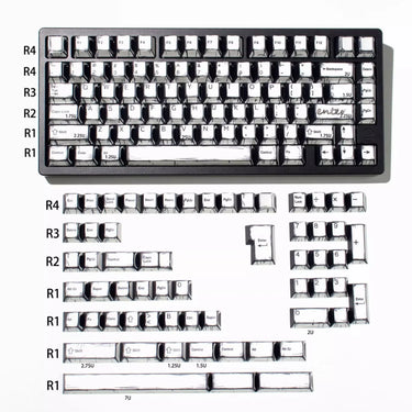 Comic White Keycaps