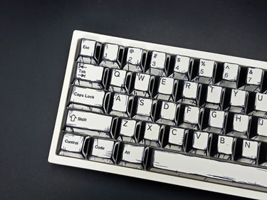 Comic White Keycaps