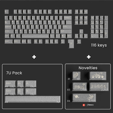 Awekeys Moonlanding Metal Keycap Set