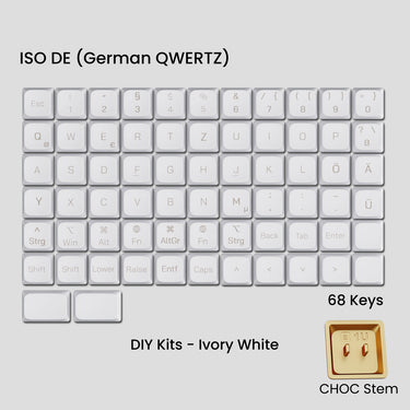 Awekeys Air Low-Profile Metal Keycaps (Choc Stems)
