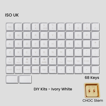 Awekeys Air Low-Profile Metal Keycaps (Choc Stems)