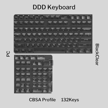 DDD Crystal Transparent Keycaps