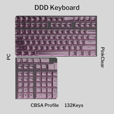 DDD Crystal Transparent Keycaps