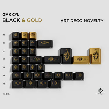 GMK CYL Black and Gold