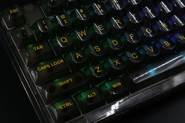 Akko Clear Translucent Black Keycaps V2