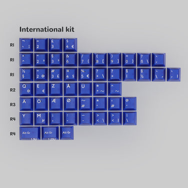 PBTFans Klein Blue R2 Keycap set