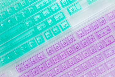 LeleLabs Crystal Clear ABS Keycaps