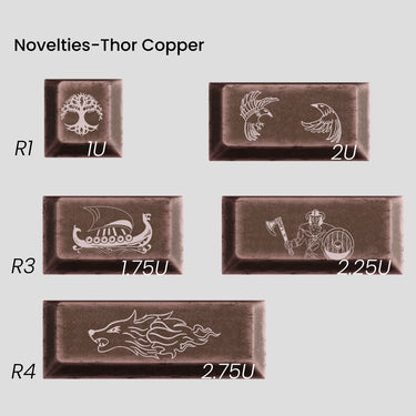 Awekeys Viking Antiques Metal Keycap Set