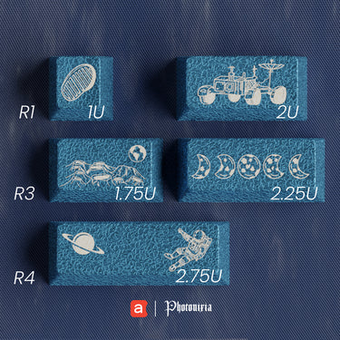 Awekeys Moonlanding Metal Keycap Set
