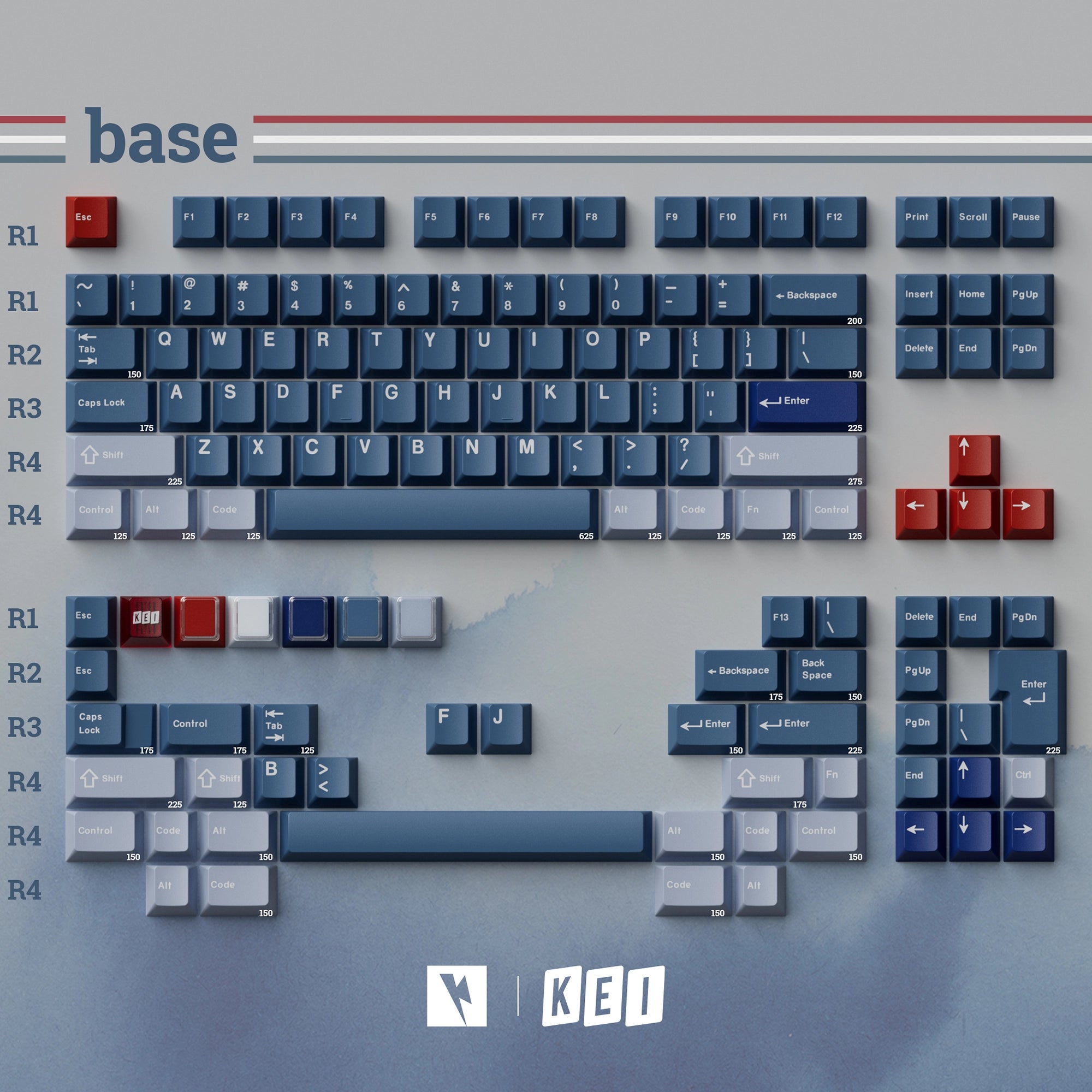 Keykobo RWB Keycap Set – ktechs