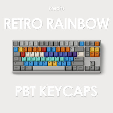 FBB Retro Rainbow PBT Keycap Set