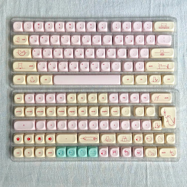 MOA Pink Cat Keycaps
