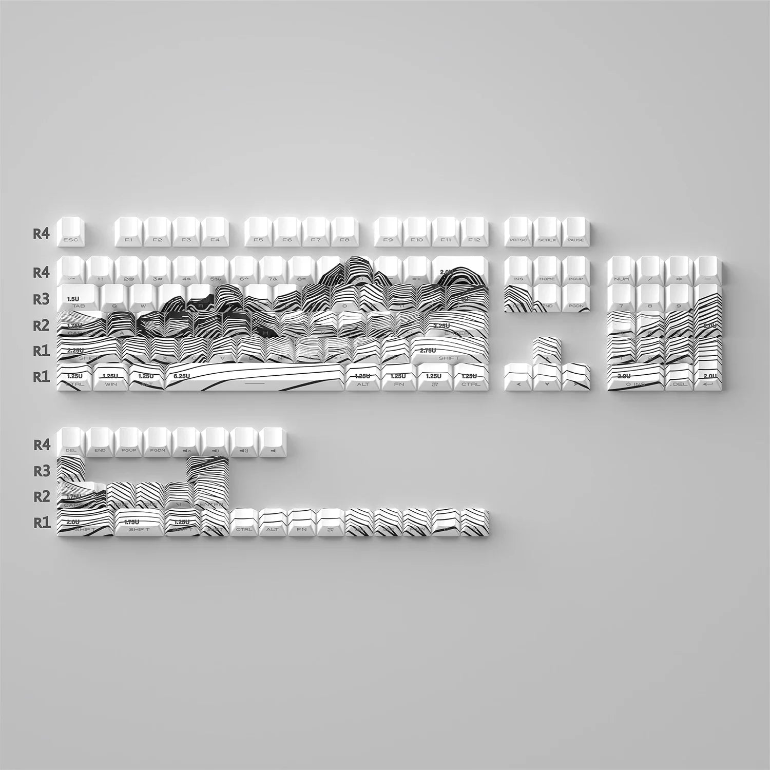 Topographic Mountain Keycaps – ktechs