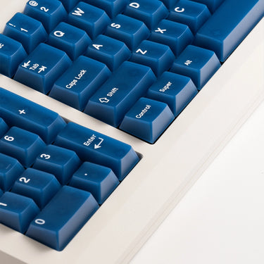 Translucent Dark Blue Keycaps