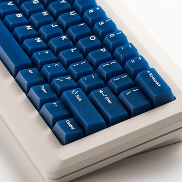 Translucent Dark Blue Keycaps