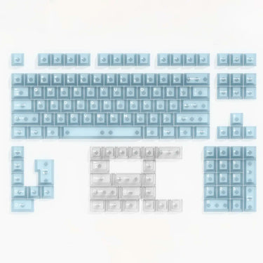 Translucent Light Blue Keycaps