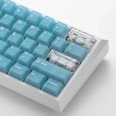 Translucent Light Blue Keycaps