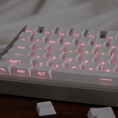 White Sideprint Keycaps