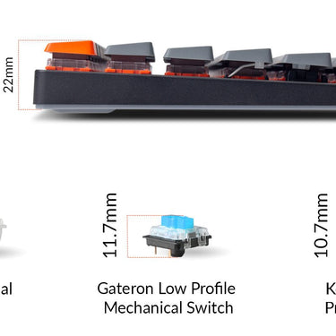 Keychron K3 Version 2 Ultra-Slim Wireless 75% Mechanical Keyboard