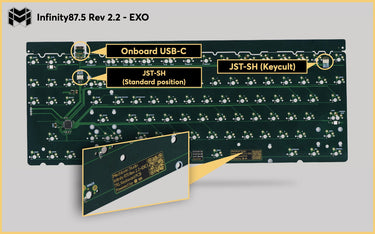 Mechlovin' Infinity 87.5 (87 & 88 Hybrid Layout) PCB