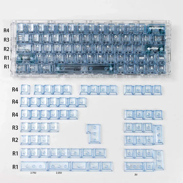 Sky Blue Crystal Keycaps